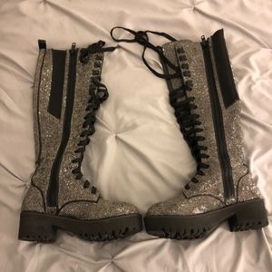 Icy Bling Brigade Pocket Combat Boots